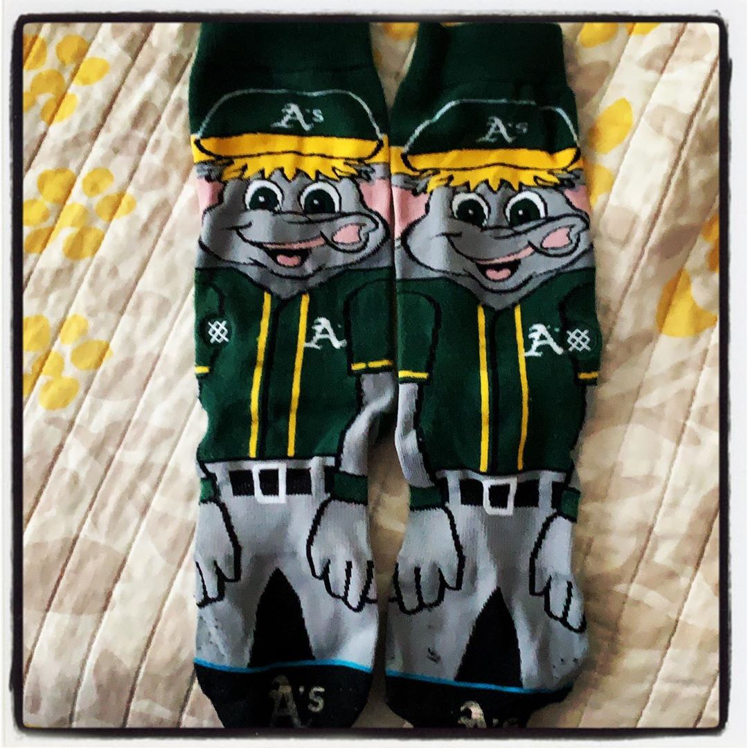 Oakland A&rsquo;s socks